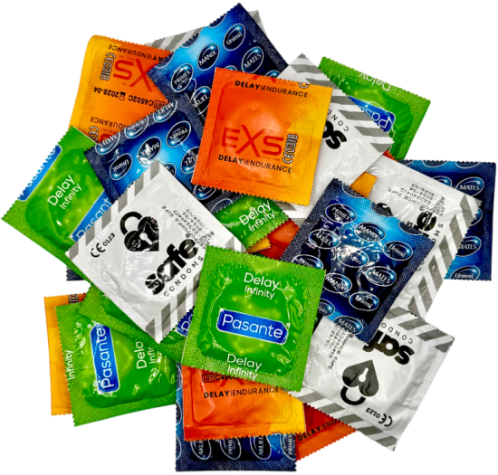 Sada znecitlivujících kondomů – Endurance Pack (28 ks)