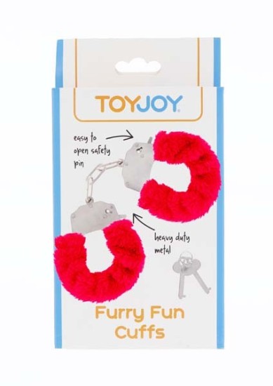 ToyJoy Furry Fun Cuffs plyšová erotická pouta