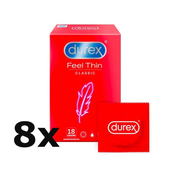 Durex Feel Thin Classic – tenké kondomy (144 ks)