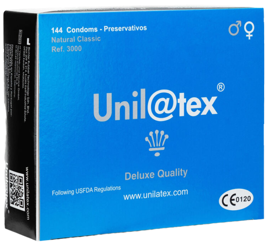 Kondomy UNILATEX - NATURAL PRESERVATIVES 144 ks