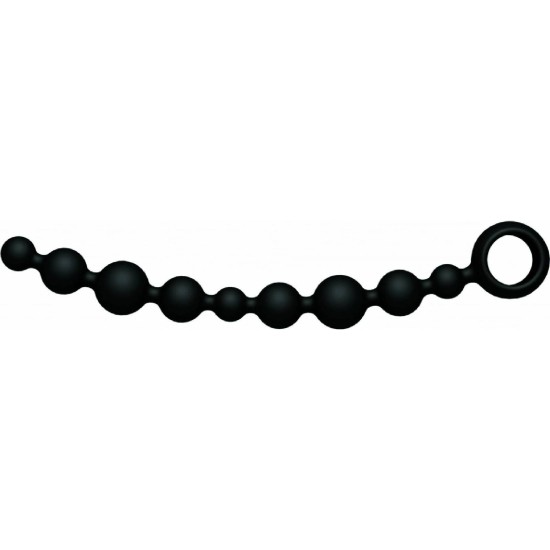 Anální kuličky černé DLOUHÉ silikon JOYBALLS ANAL WAVE LONG BLACK