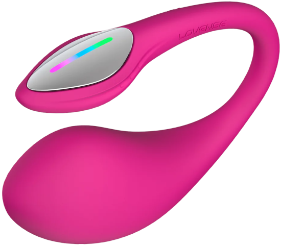 Lovense Lush 4 - Powerful App-controlled Wearable G-spot Egg Vibrator - Pink