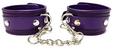 ROUGE Leather Wrist Cuffs Purple